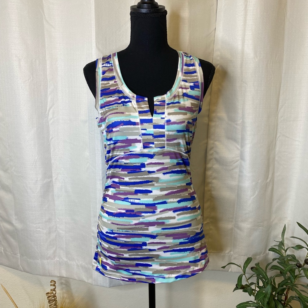 Lole’ Open Back Sleeveless Top Multi Color Small